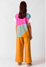 Camiseta multicolor mujer